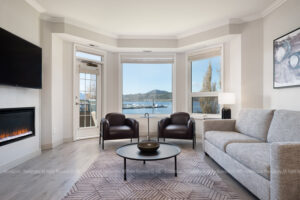Residence Living Room at the Delta Grand Okanagan Resort in Kelowna, British Columbia
