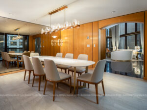 Dining Room of the Presidential Suite at The Metropolitan Hotel Vancouver, British Columbia