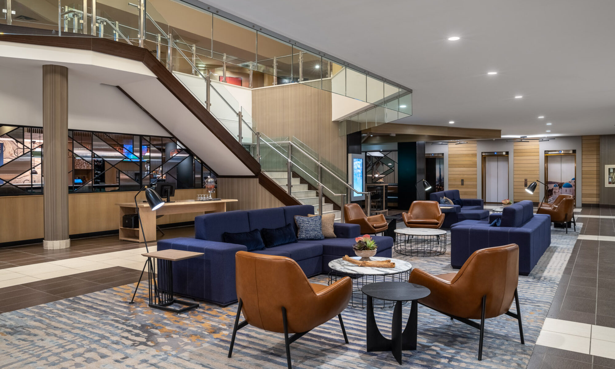 Lobby Seating at the Delta Saskatoon Downtown, Saskatchewan